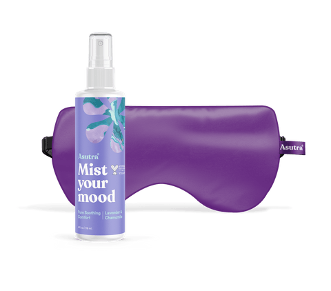 Purple Eye Pillow and Lavender Mist Bundle