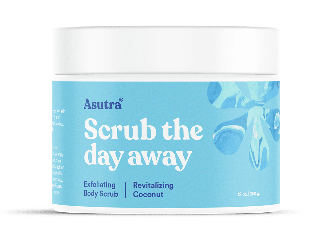  Asutra organic gentle exfoliating body scrub moisturizing safe for sensitive skin