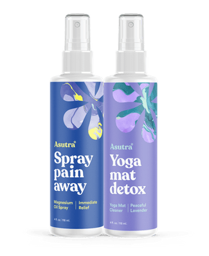 Exercise Recovery Bundle (Spray Pain Away + Lav Yoga Mat Cleaner)