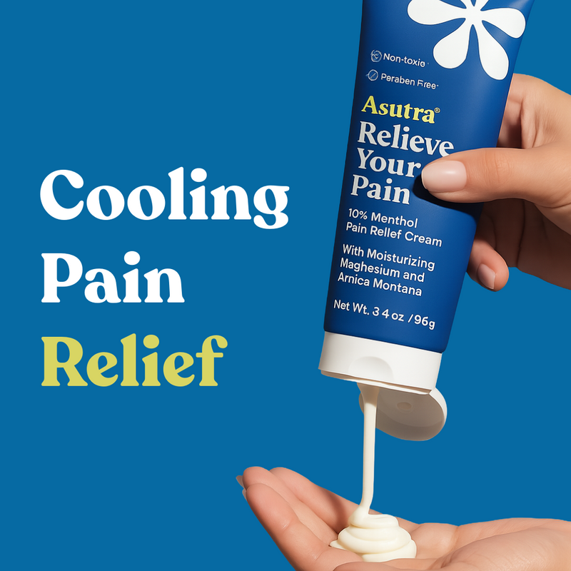 Relieve Your Pain Lotion: 10% menthol hits pain fast, magnesium keeps it gone