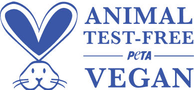 PETA Animal Test Free Vegan logo. 