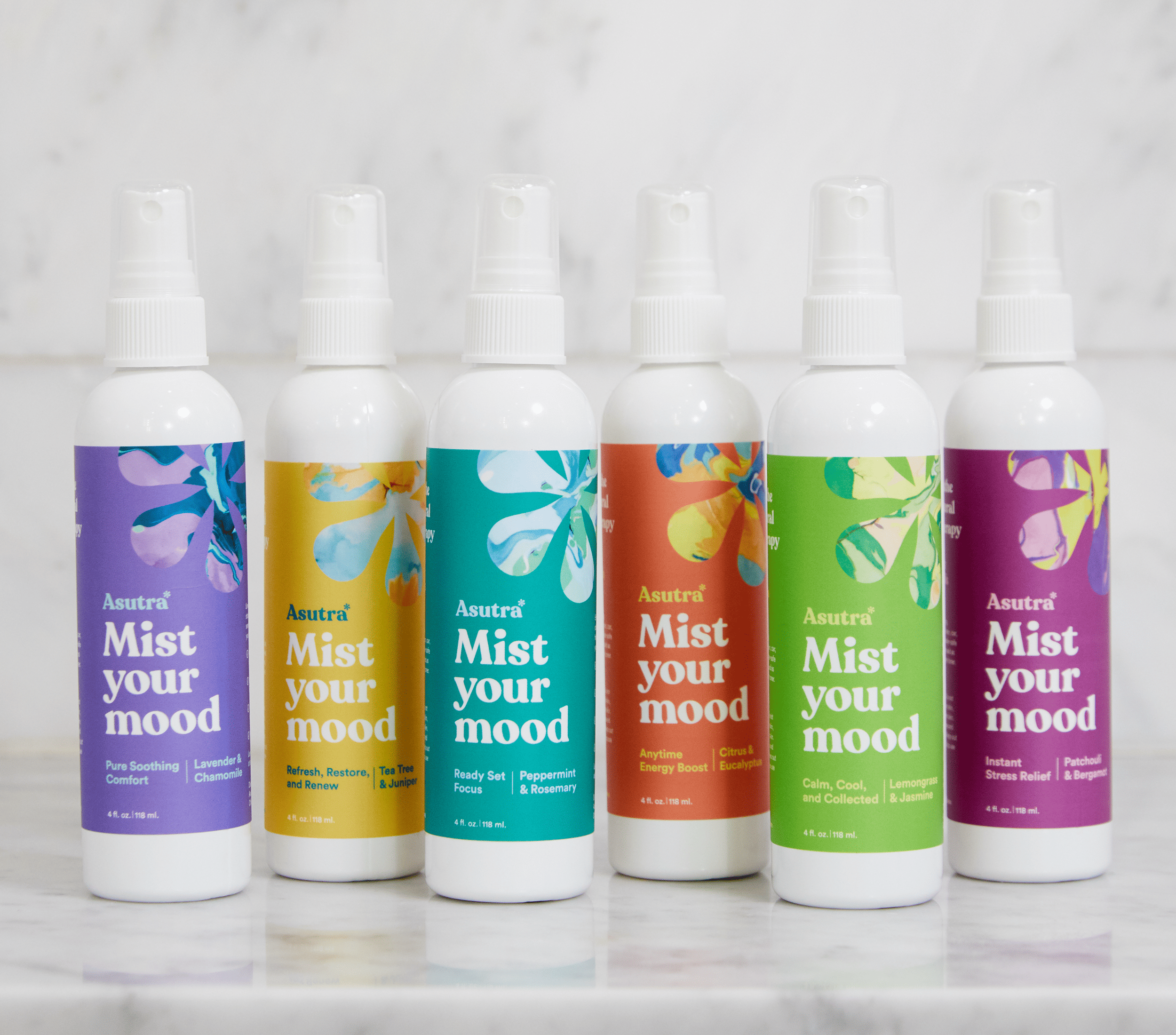 Aromatherapy Mist Variety Set, 6 Bottles