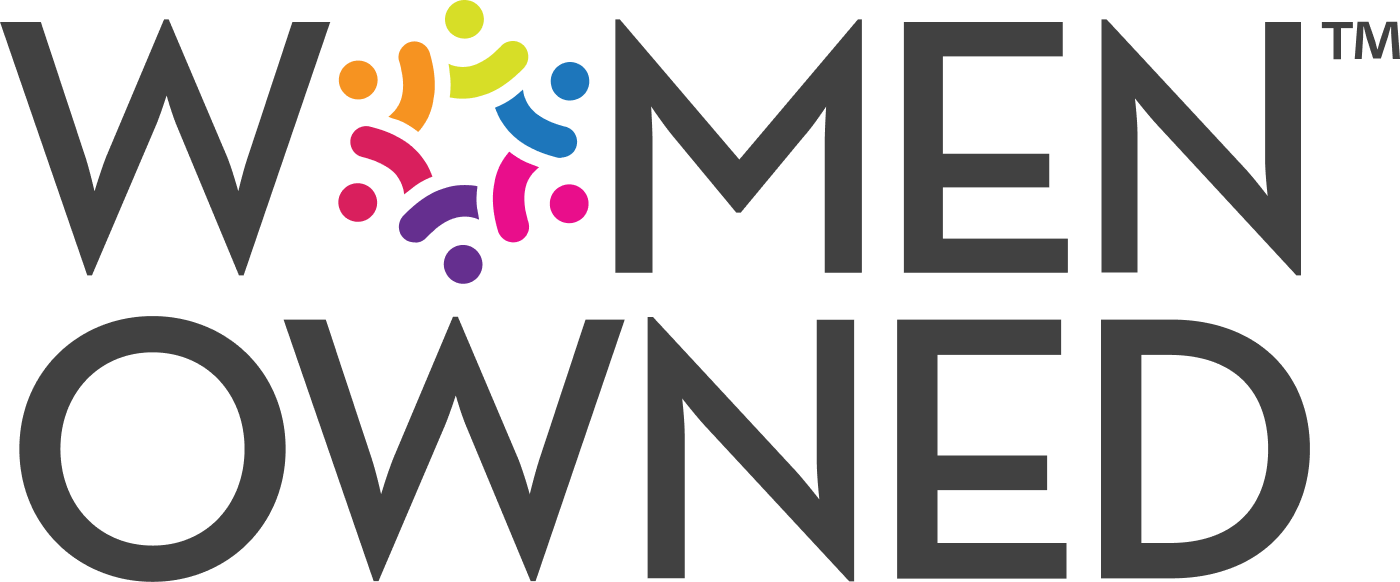 Women-owned business logo.