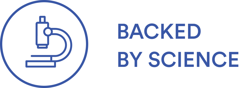 Backed By Science Logo.