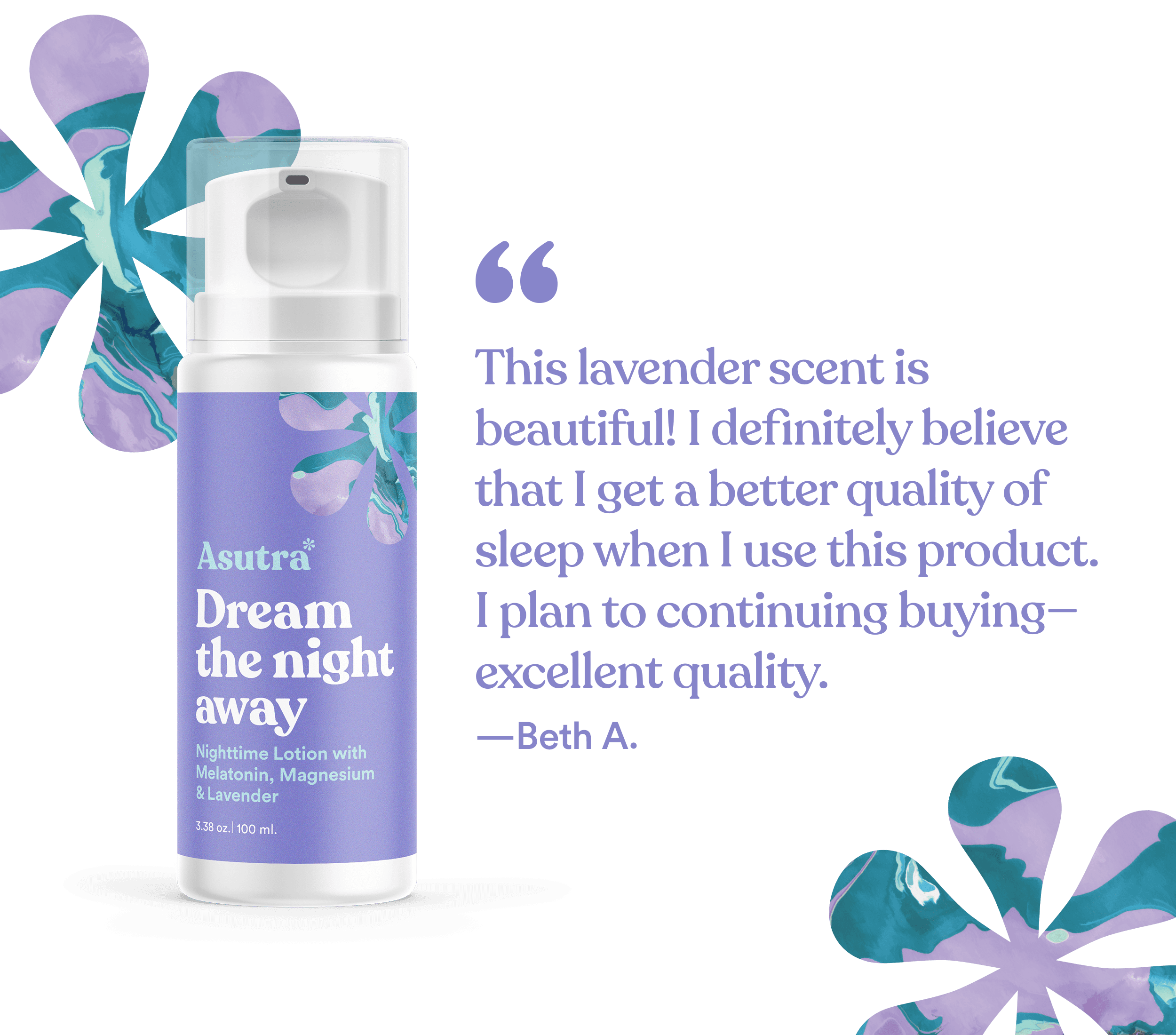 Lavender Melatonin Lotion with Magnesium