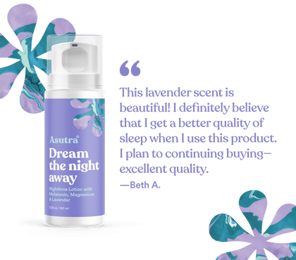 Lavender Melatonin Lotion with Magnesium