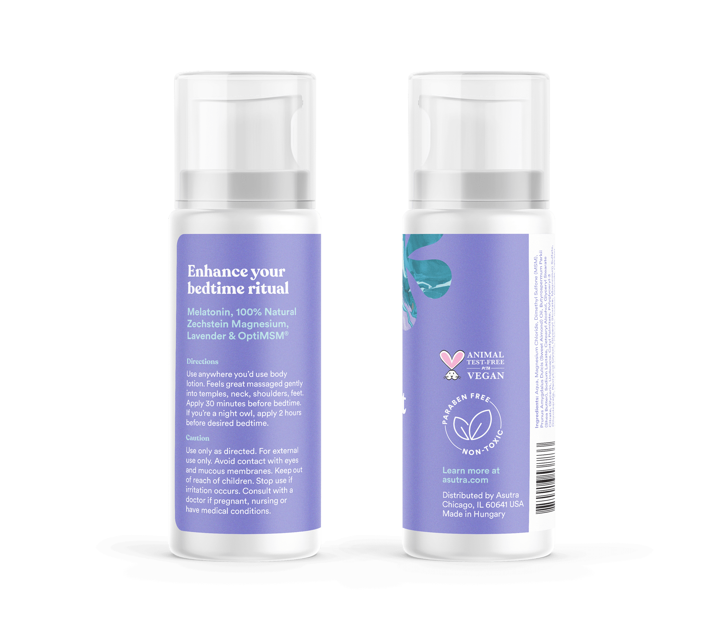 Lavender Melatonin Lotion with Magnesium