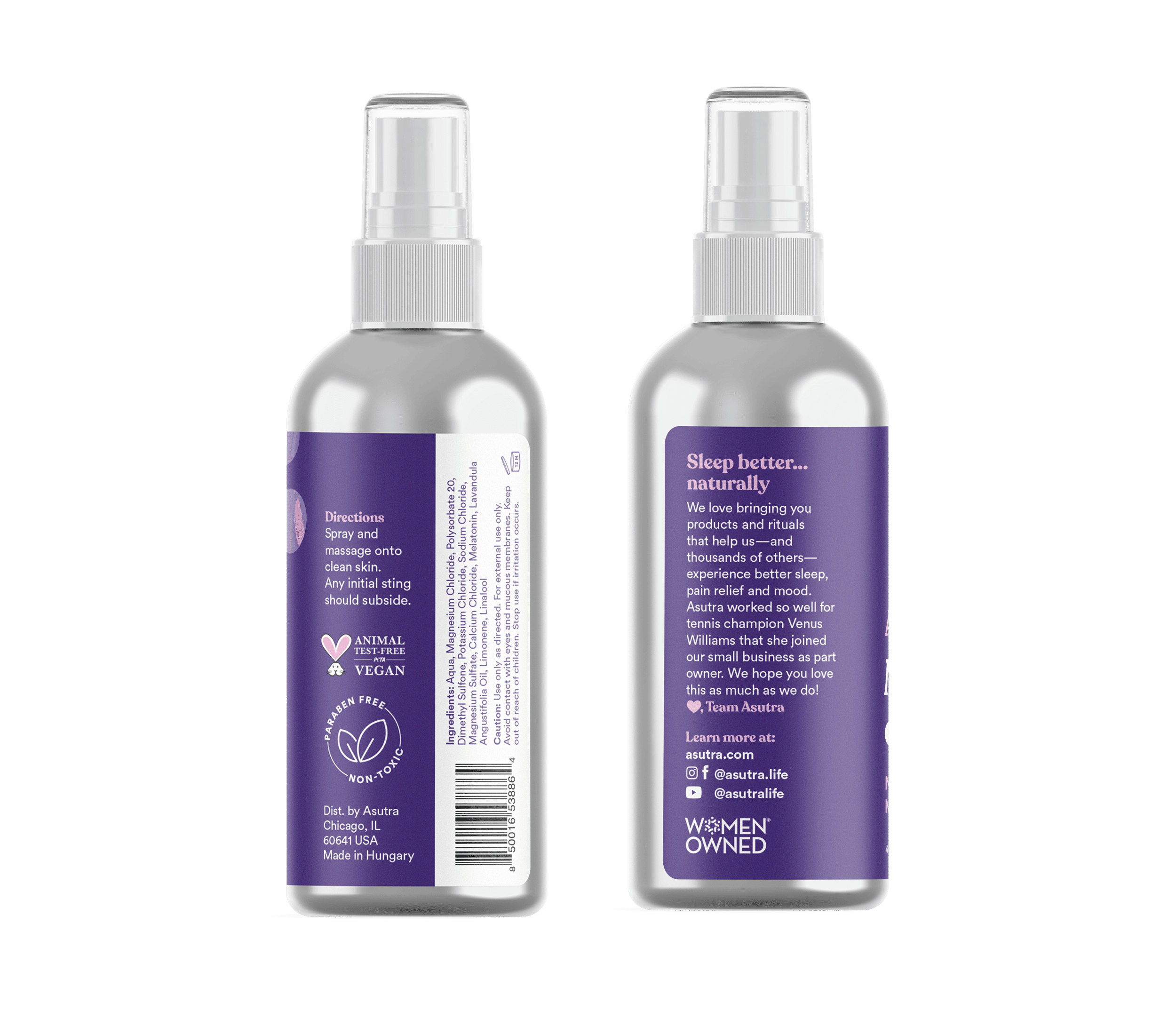 Magnesium Oil Spray with Melatonin and Lavender