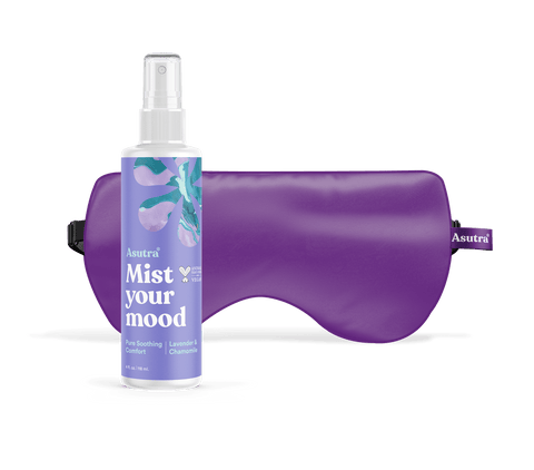 Purple Eye Pillow and Lavender Mist Bundle