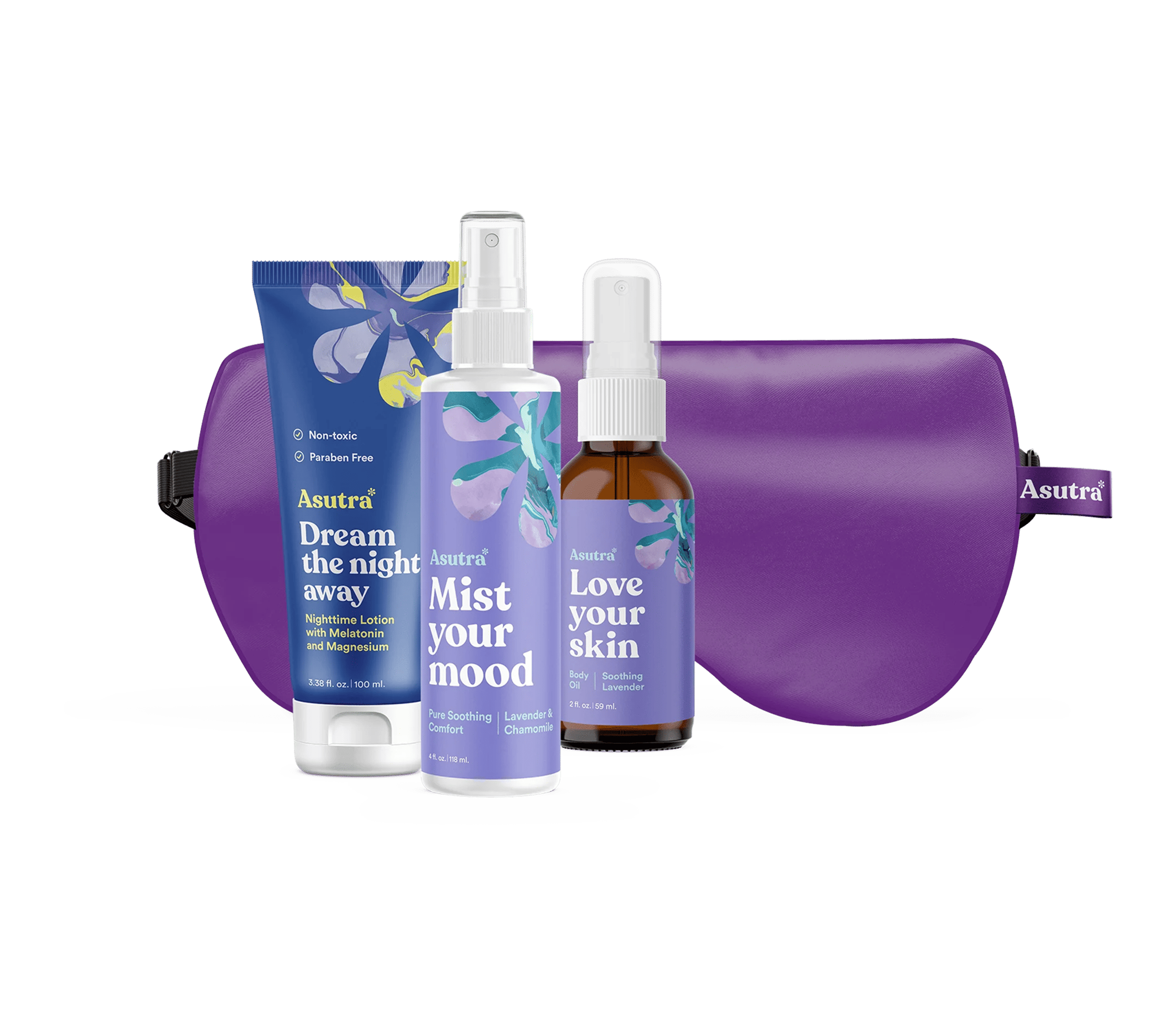 Ultimate Sleep Bundle (Purp Eye Pillow, Dream 100ml, PSC + 2 oz. Lav Body Oil)