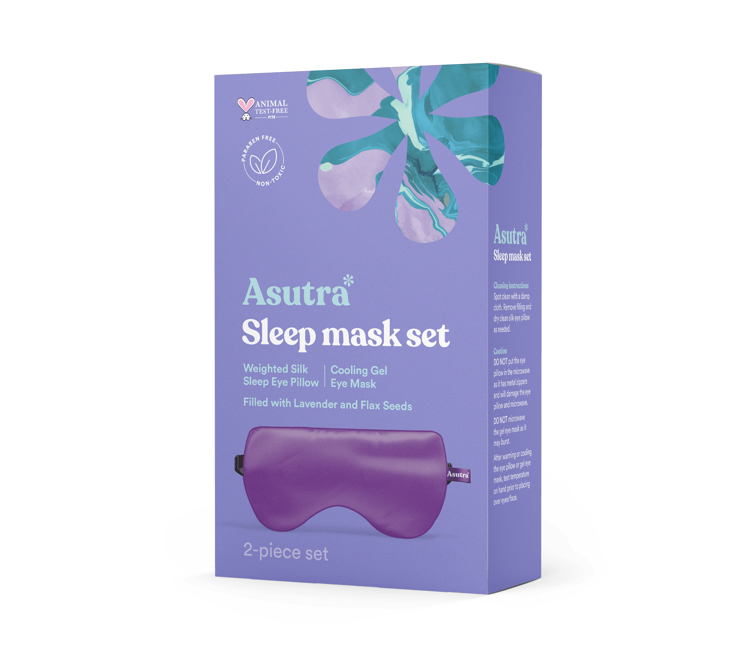 Silk Eye Pillow, Purple Gift Box