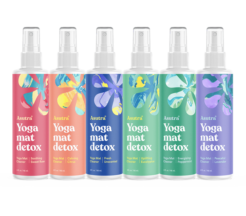 Yoga Mat Cleaner Variety Set, 6 Bottles