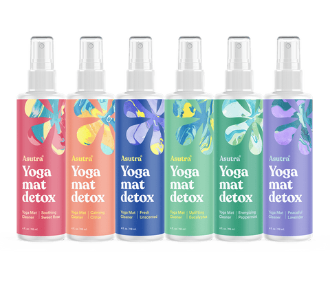 Yoga Mat Cleaner Variety Set, 6 Bottles