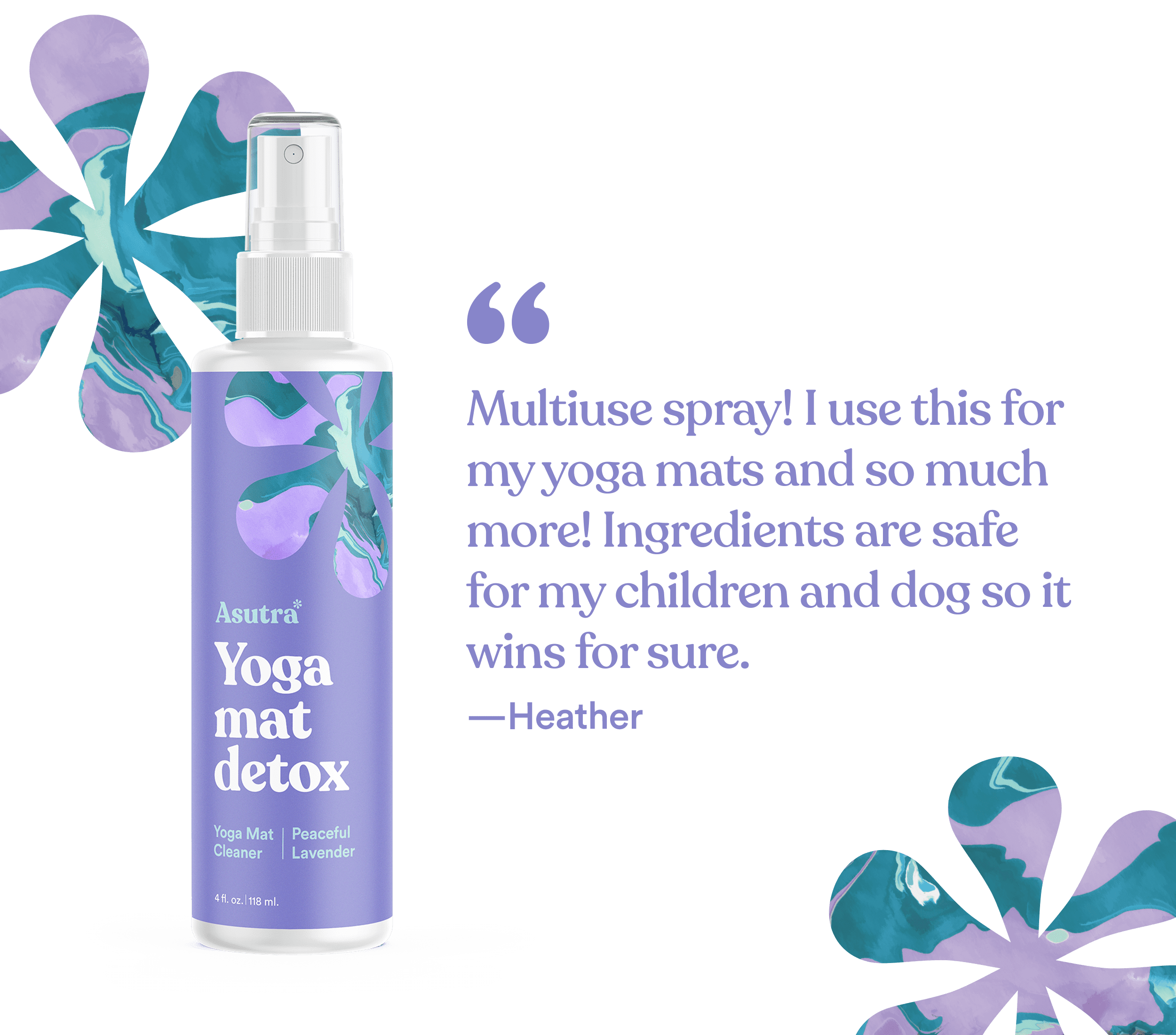 Peaceful Lavender Yoga Mat Cleaner