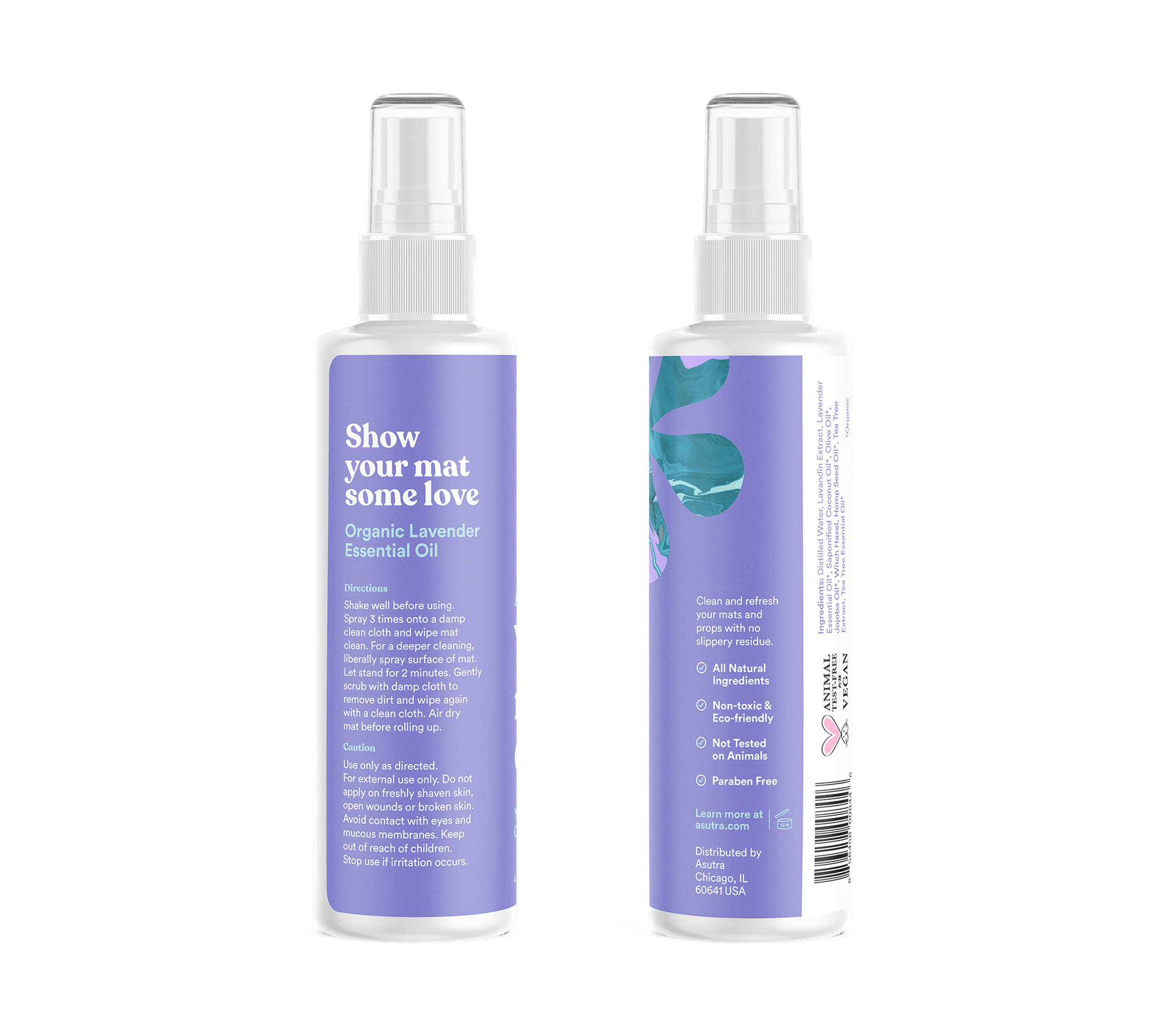 Lavender Yoga Mat Cleaner Asutra