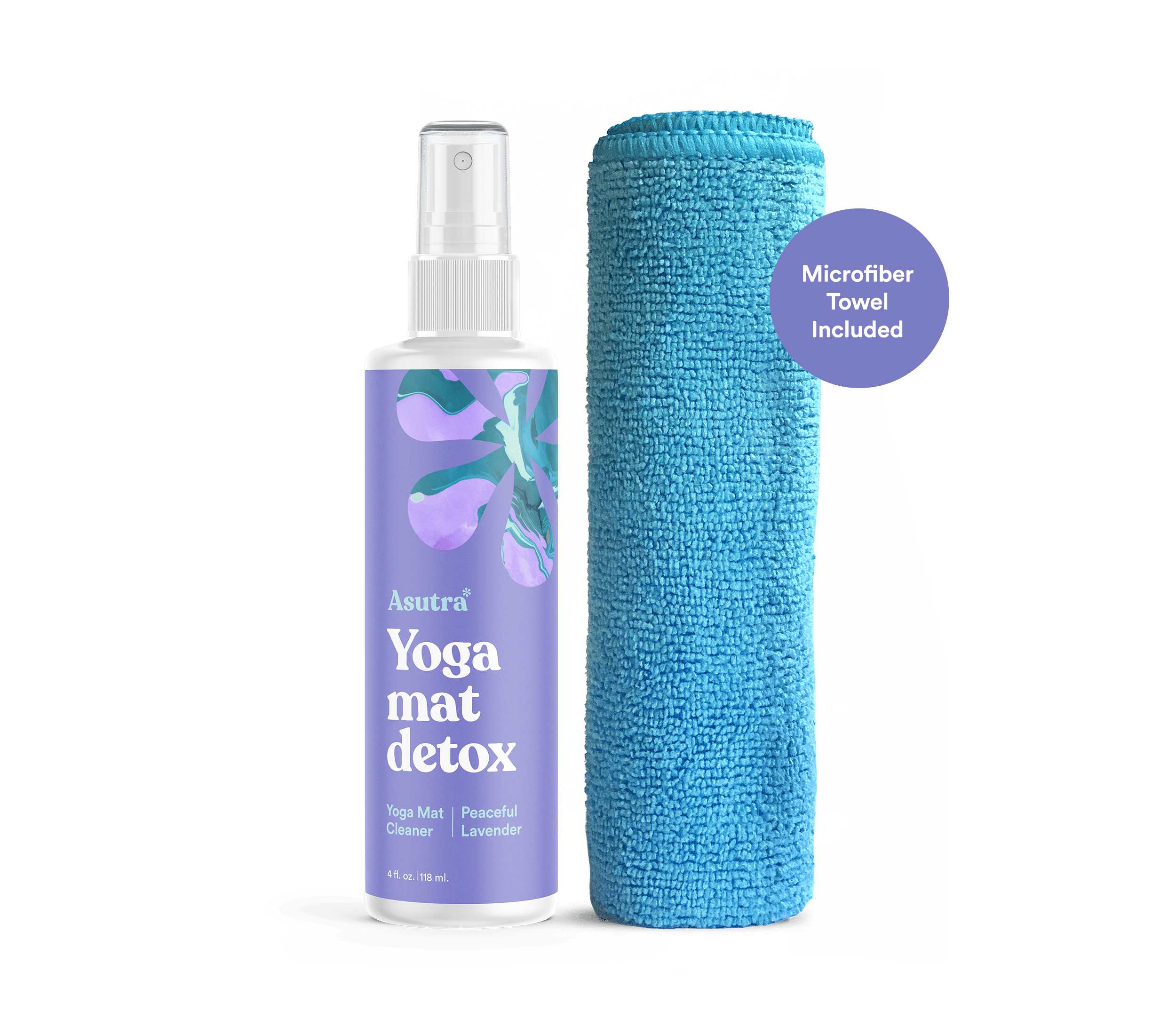 Peaceful Lavender Yoga Mat Cleaner | All-Natural | Organic Tea Peaceful Lavender Yoga Mat Cleaner | All-Natural | Organic Tea