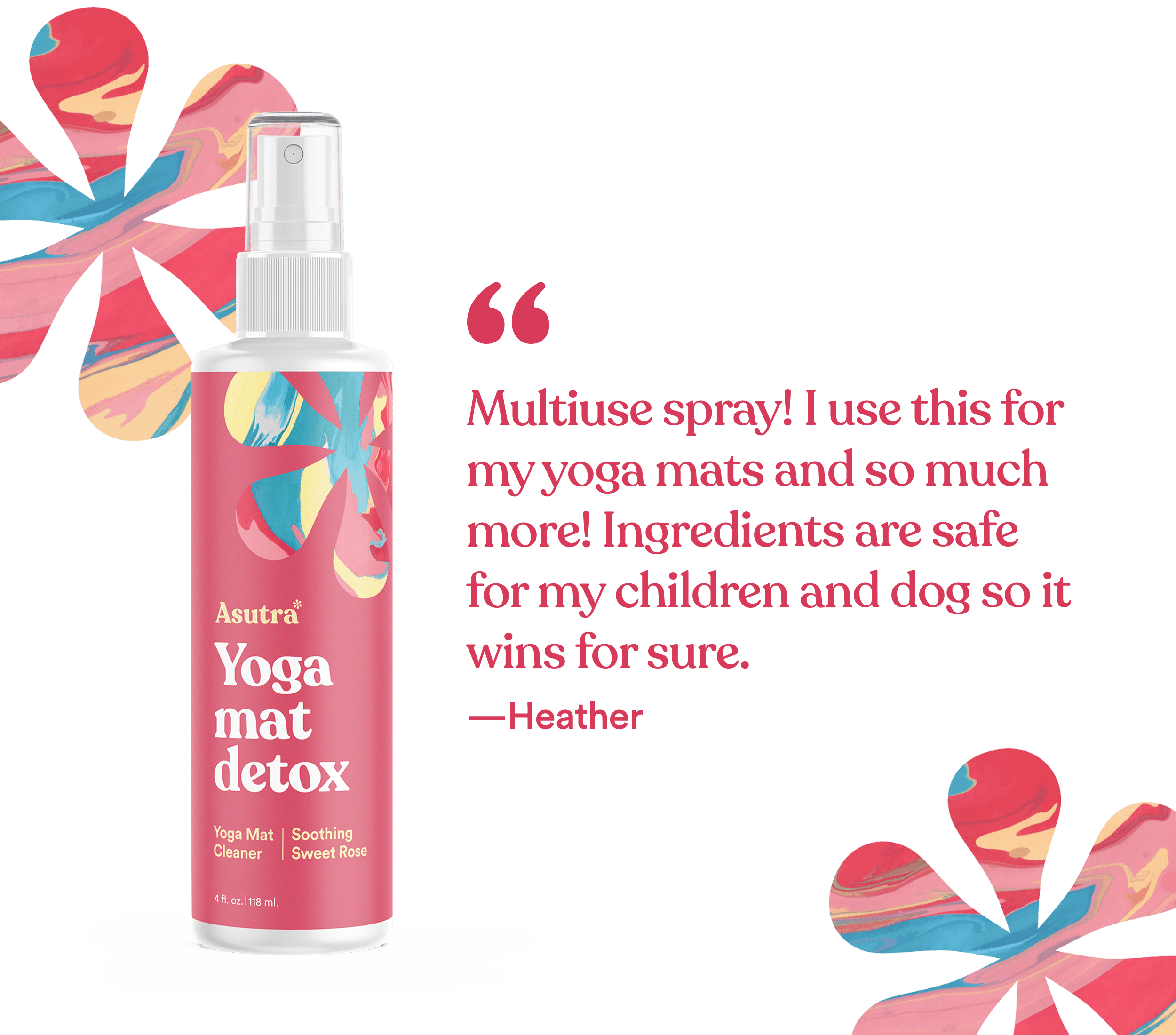 Soothing Sweet Rose Yoga Mat Cleaner