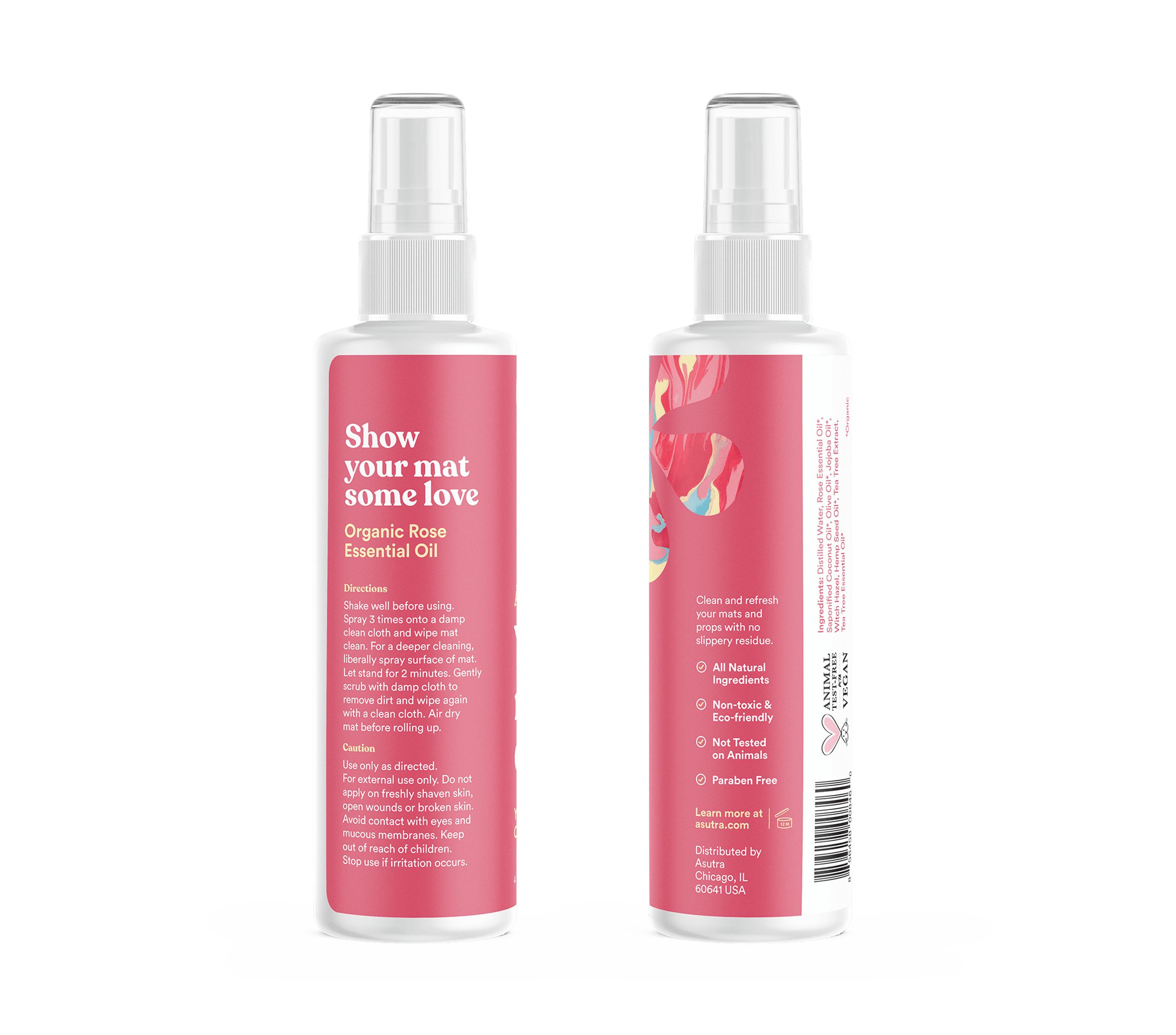 Soothing Sweet Rose Yoga Mat Cleaner