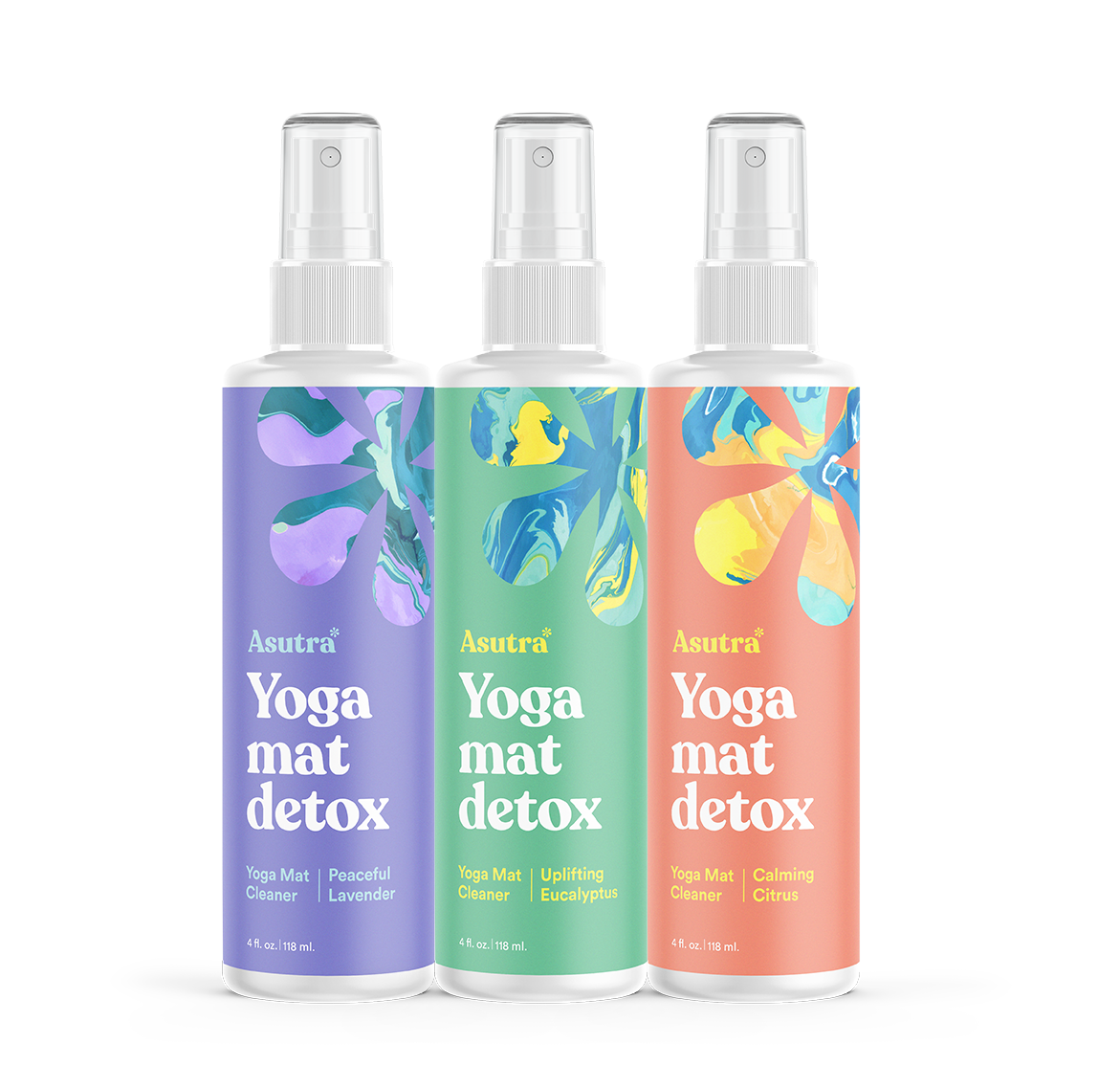 Yoga Mat Cleaner 3 Pack Asutra