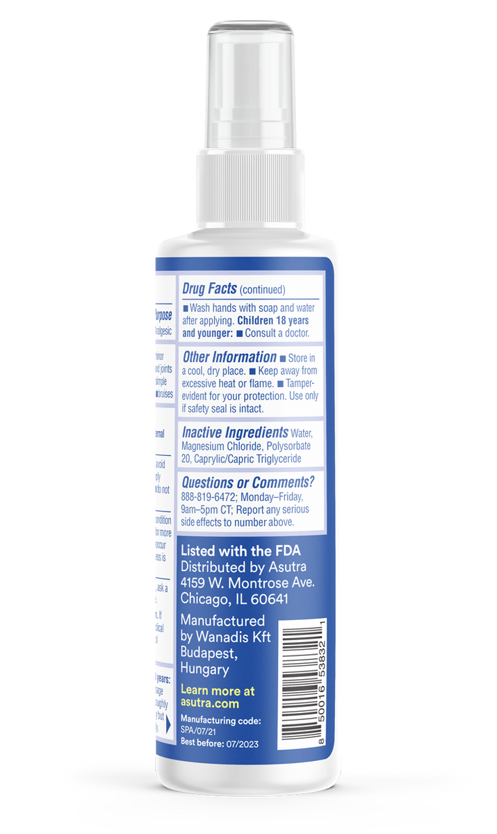 Magnesium Oil Spray for Pain Asutra
